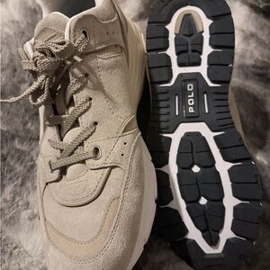 Polo by Ralph Lauren White and Navy Sneakers